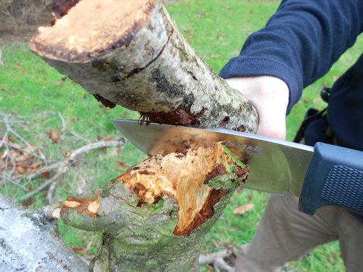 Hout splijten met Jaktkit