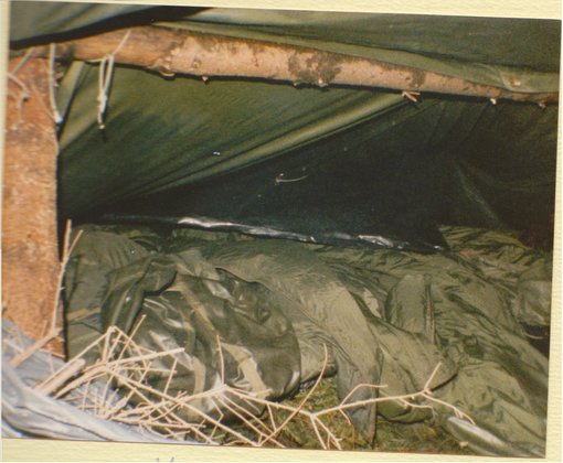 Binnenkant Poncho tent